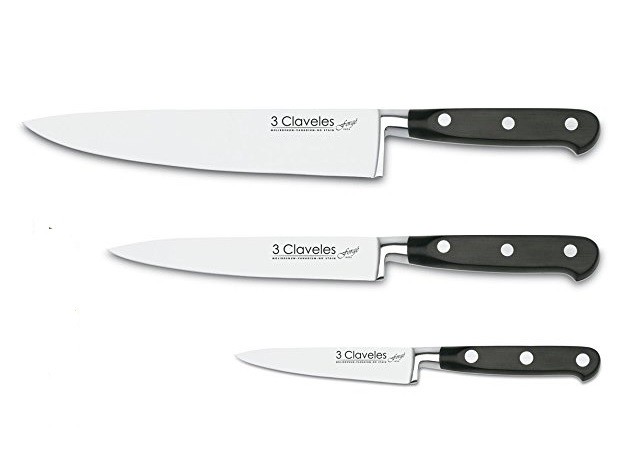 3 claveles Ensemble de 4 couteaux à viande Set couteaux de cuisine  professionnel Set 4 couteaux à côtelettes couteau set d'ustensiles de  cuisine passe